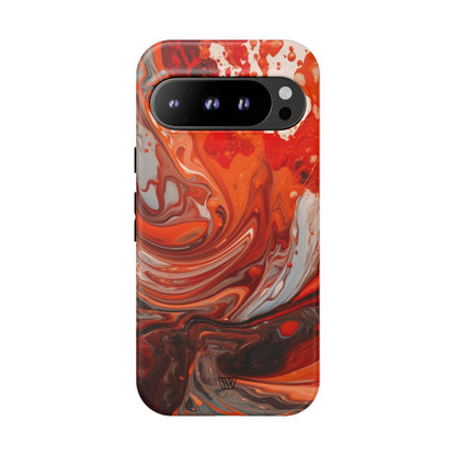 WHITE FIRE PAINT SWIRL | Tough Phone Case