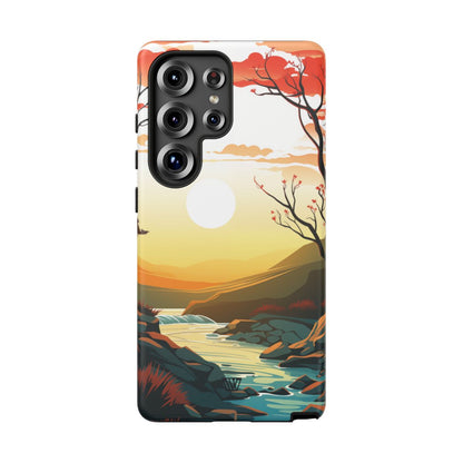 RIVER SUNSET | Tough Phone Case