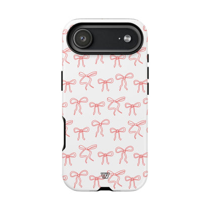 RED RIBBON CHARM | Tough Phone Case