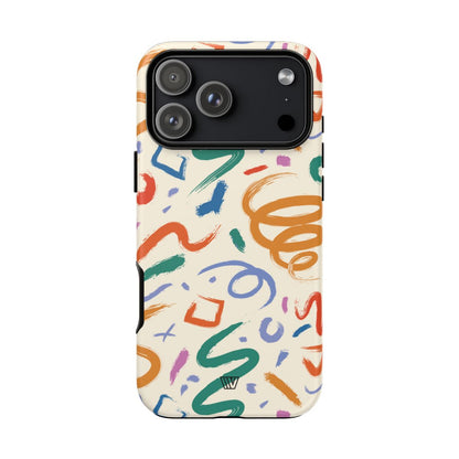 DOODLE BRUSH STROKES | Tough Phone Case