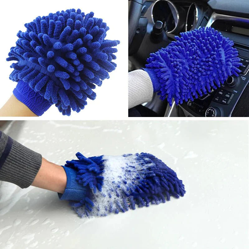 Premium Chenille Car Wash Glove 2pcs