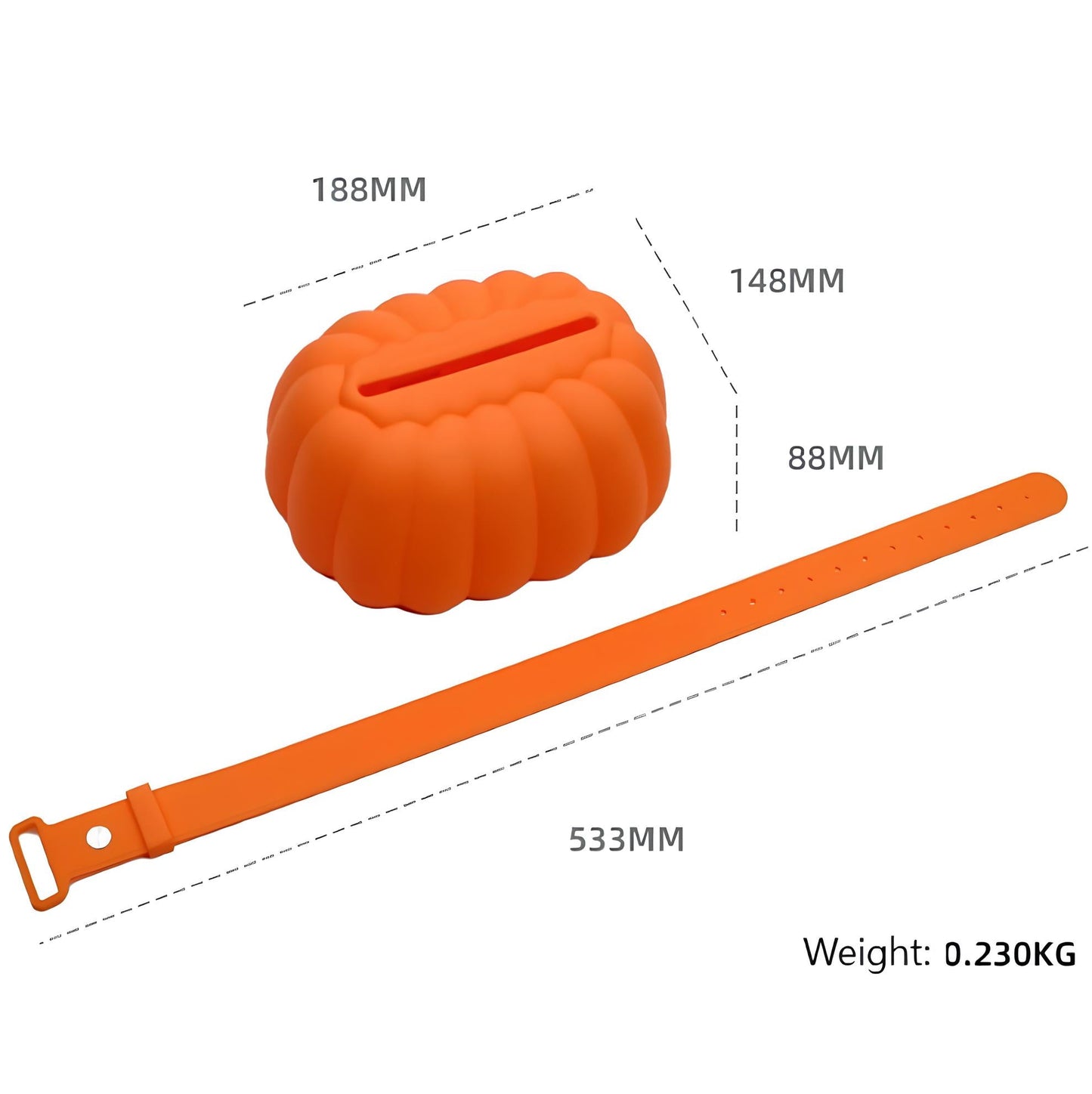 Pumpkin Shaped Silicone Tissue Box l Fit for Tesla Model 3/Y/S/X
