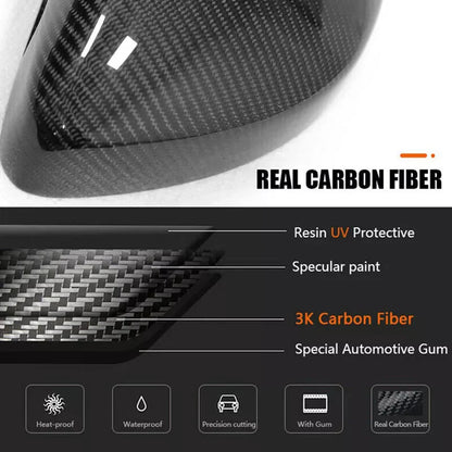 Real Carbon Fiber Mirror Covers Replacement for Model S / X