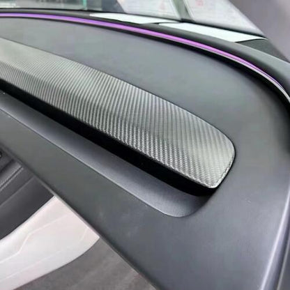 Real Carbon Fiber Replacement Dashboard Cover for Model 3 Highland / Model Y Juniper