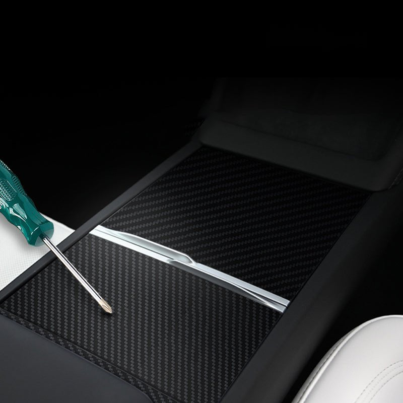 Real Carbon Panel Console Wrap for  Tesla Model 3 Highland & Model Y Juniper