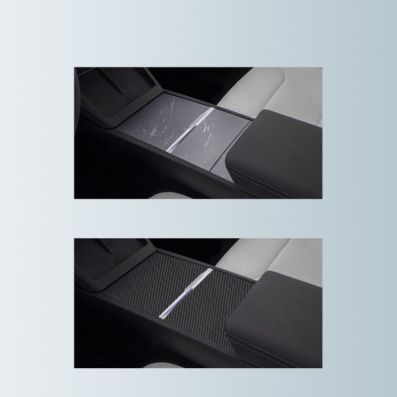 Real Carbon Panel Console Wrap for  Tesla Model 3 Highland & Model Y Juniper