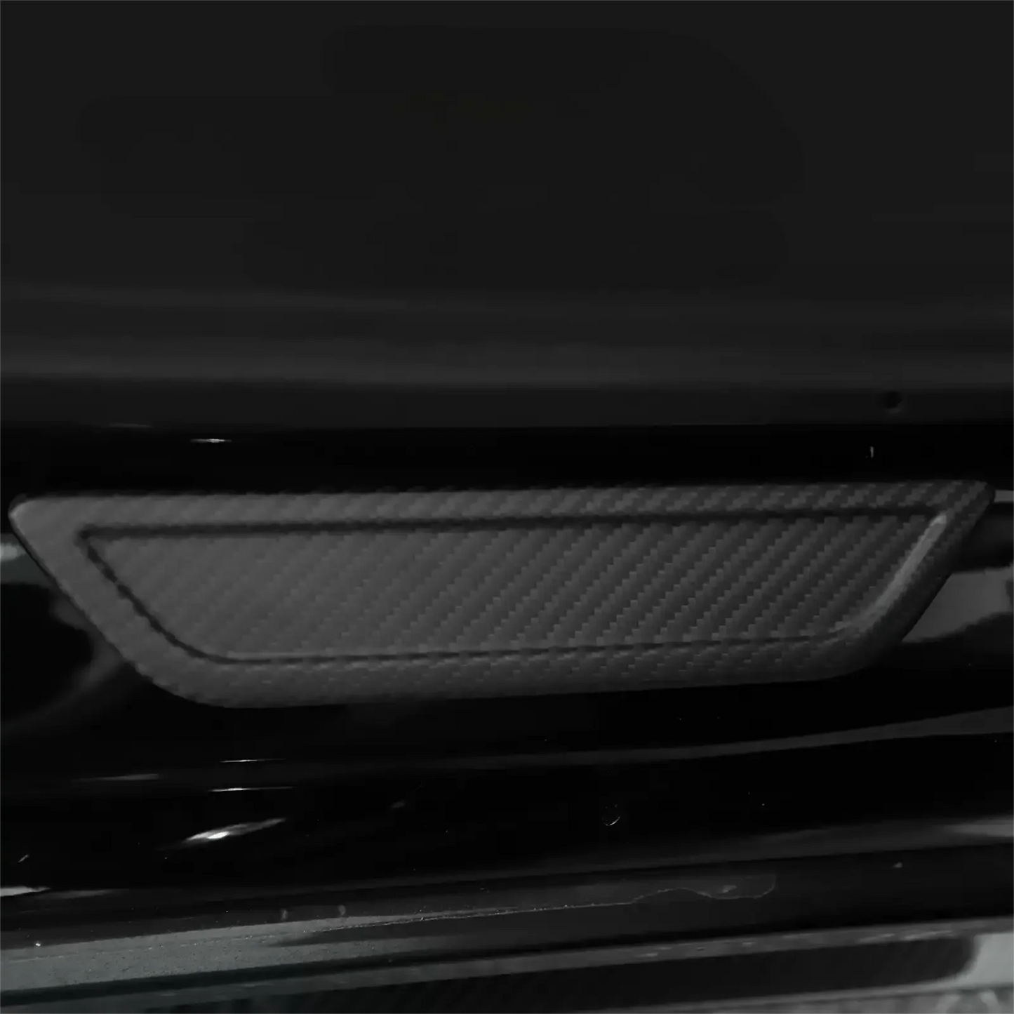 Real Dry Carbon Fiber Door Sill Strip Overlay for Model 3/Y