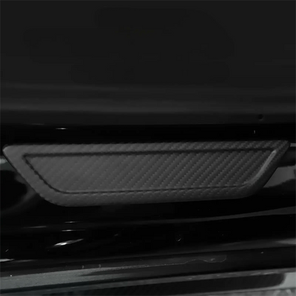 Real Dry Carbon Fiber Door Sill Strip Overlay for Model 3/Y