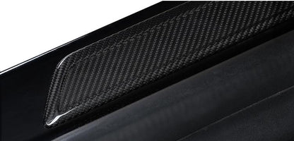 Real Dry Carbon Fiber Door Sill Strip Overlay for Model 3/Y