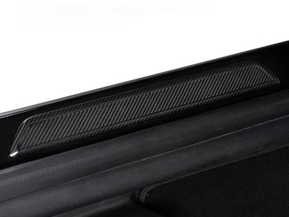 Real Dry Carbon Fiber Door Sill Strip Overlay for Model 3/Y