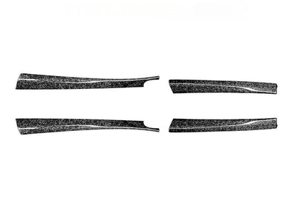 Real Dry Carbon Fiber Upper Door Trim Panel Overlay for Model 3 Highland / Model Y Juniper