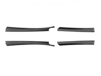 Real Dry Carbon Fiber Upper Door Trim Panel Overlay for Model 3 Highland / Model Y Juniper