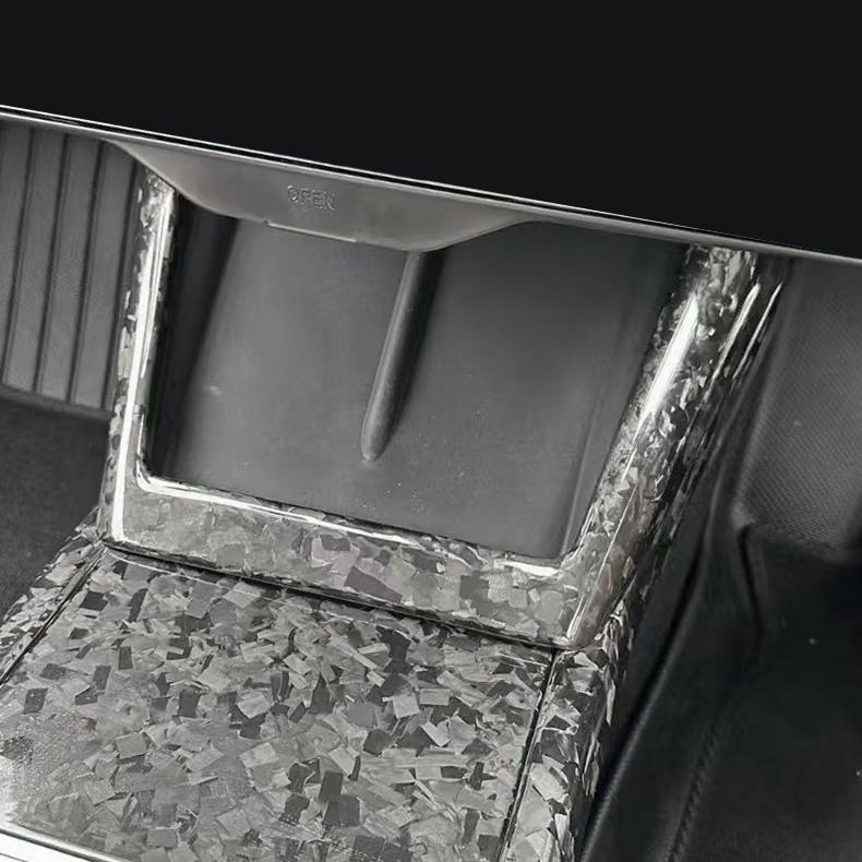 Real Dry Carbon Fiber Wireless Charging Frame for New Model Y & Model 3 Highland