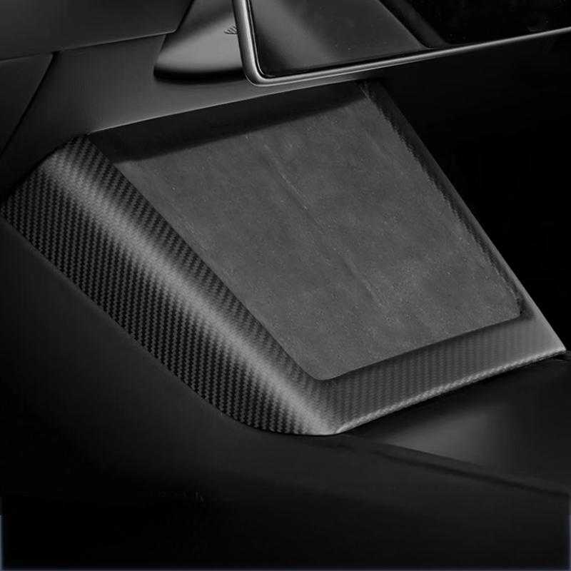 Real Dry Carbon Fiber Wireless Charging Frame for New Model Y & Model 3 Highland
