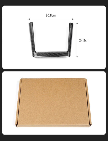 Real Dry Carbon Fiber Wireless Charging Frame for New Model Y & Model 3 Highland