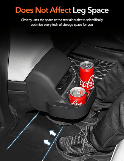 Rear Air Vent Cup Holder Storage Box For Tesla Model 3/Y