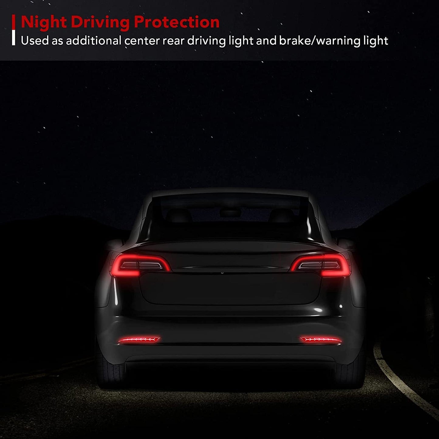 TESERY Rear Bumper Turn Signal Light Upgrade for Model Y