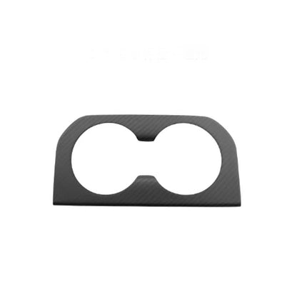 Rear Cup Holder Frame Dry Carbon Fiber Overlay for Model S/X 2023+