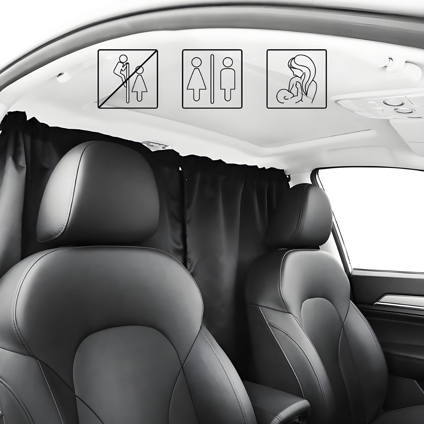 Rear Privacy Divider Curtain for Tesla Model 3/Y/S/X