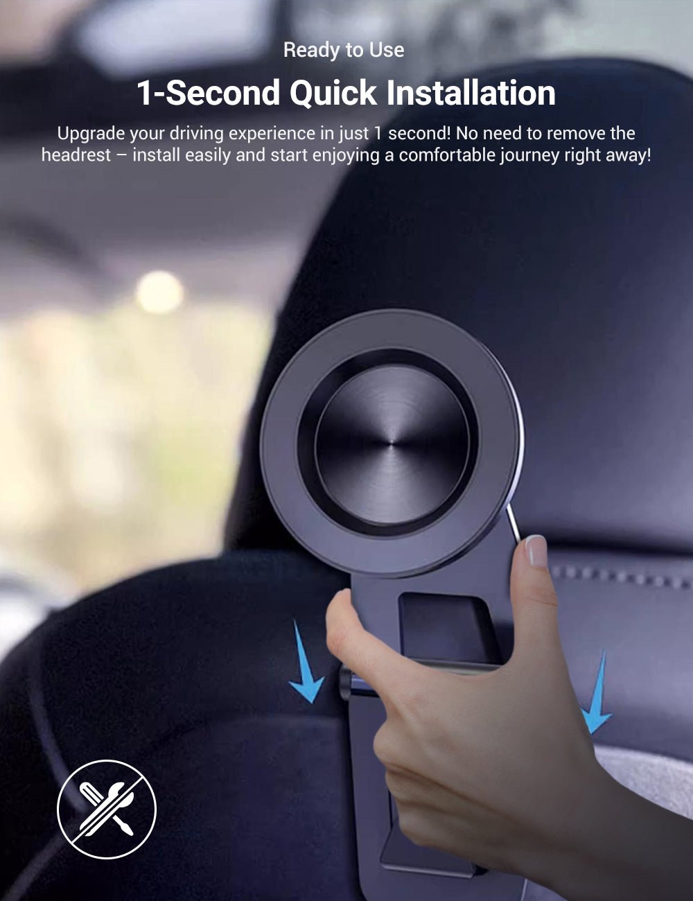 Rear Seat Magnetic Car Holder for Tesla Model 3/Y