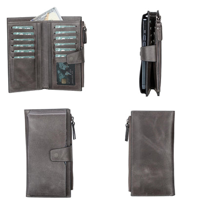 Riverton Women's Leather Wallet with Cell Phone Section