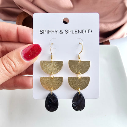Aria Earrings - Midnight Shimmer