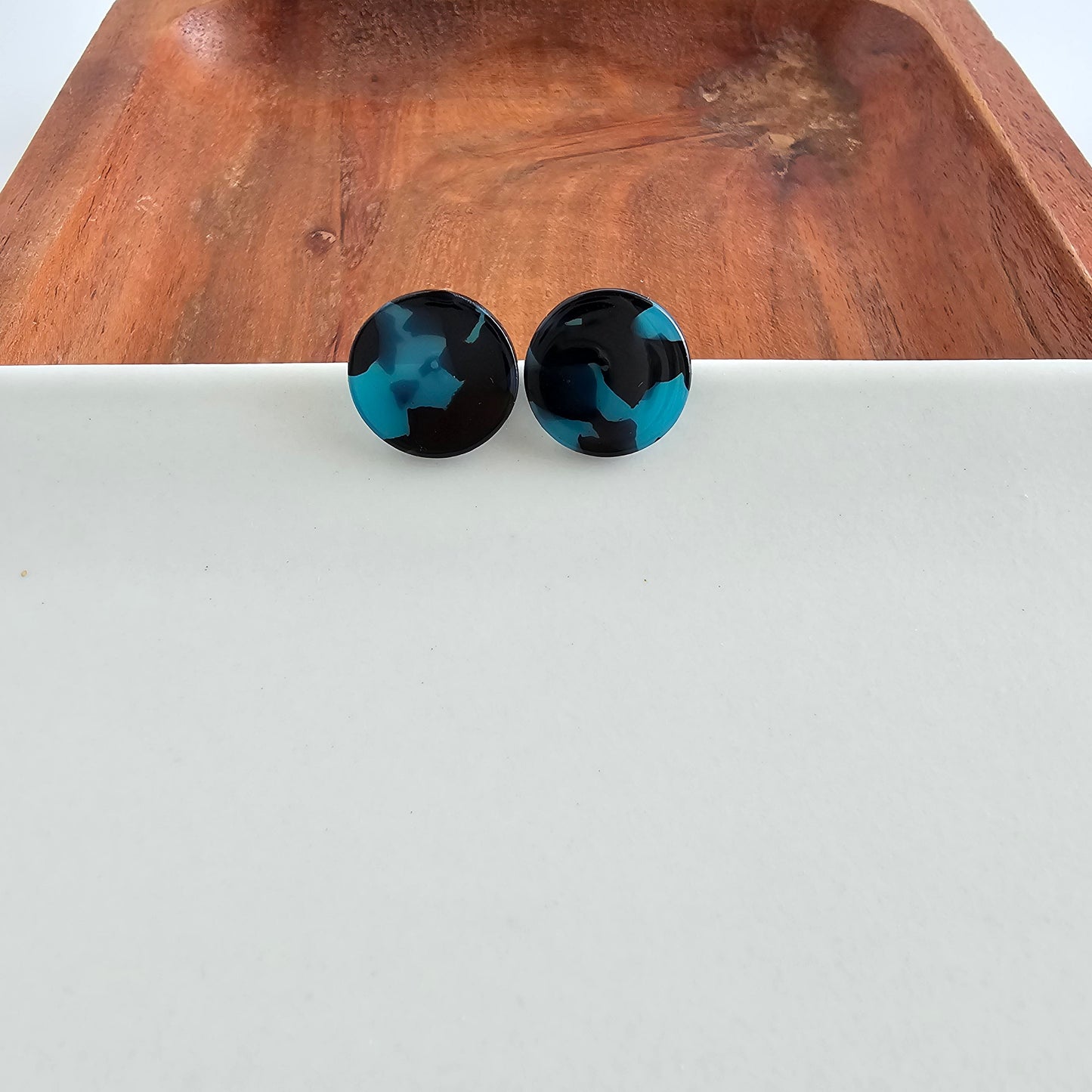 Sophie Studs - Blue Tortoise