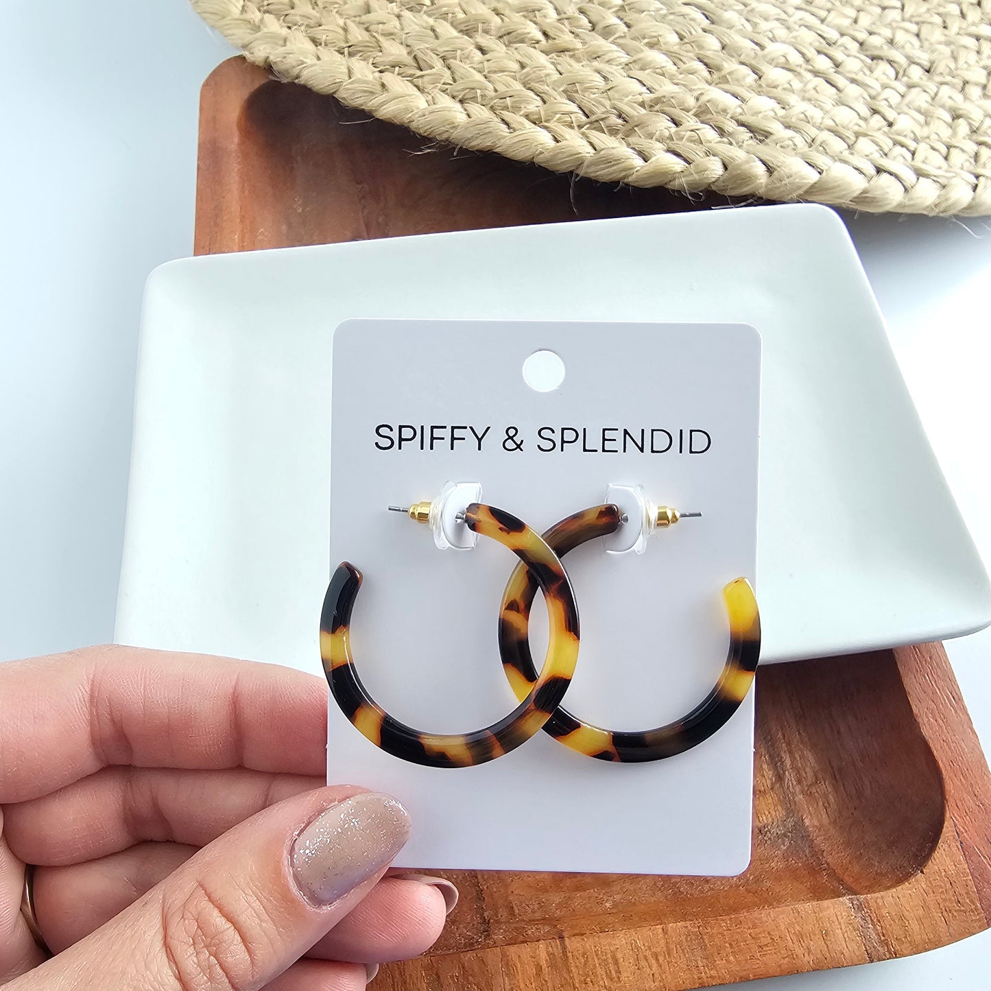 Camy Hoops - Tortoise