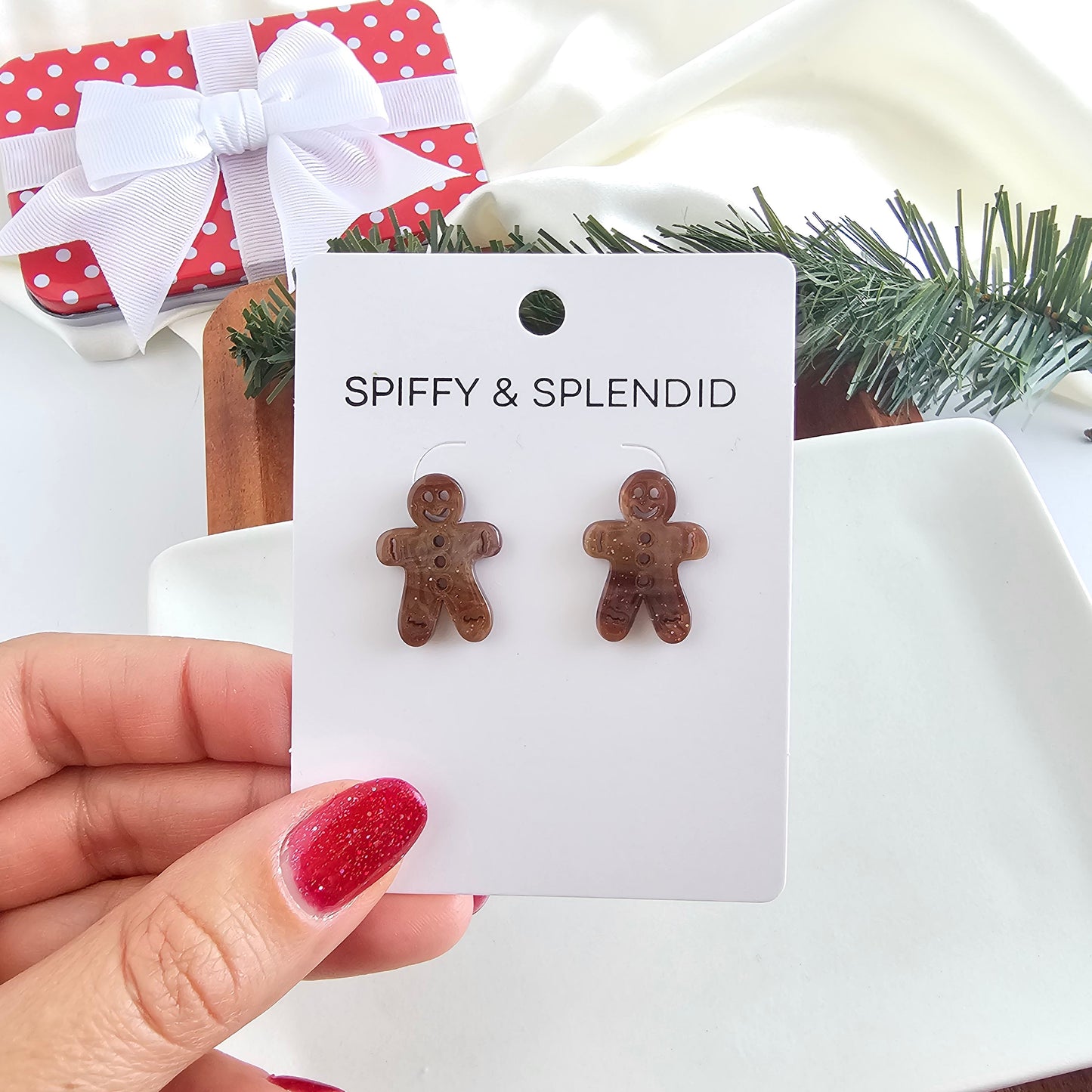 Gingerbread Studs - Brown Shimmer