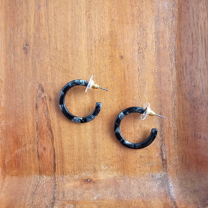 Cam Mini Hoops - Black