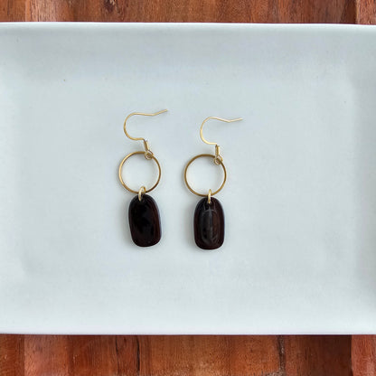 Emma Earrings - Mahogany