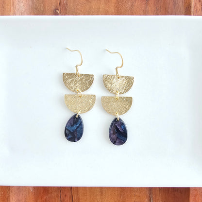 Aria Earrings - Midnight Shimmer