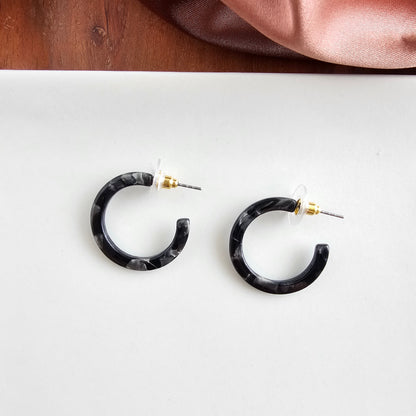 Cam Mini Hoops - Black