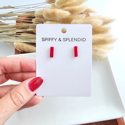 Mini Bella Studs - Scarlet