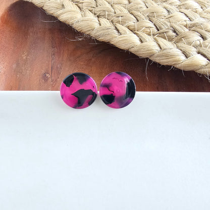 Sophie Studs - Fuchsia Tortoise