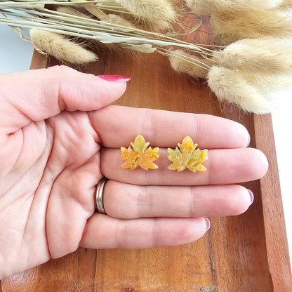 Maple Leaf Studs - Fall Leaves