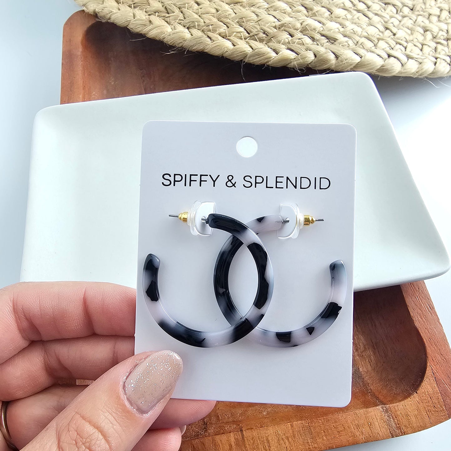 Camy Hoops - Snow Tortoise