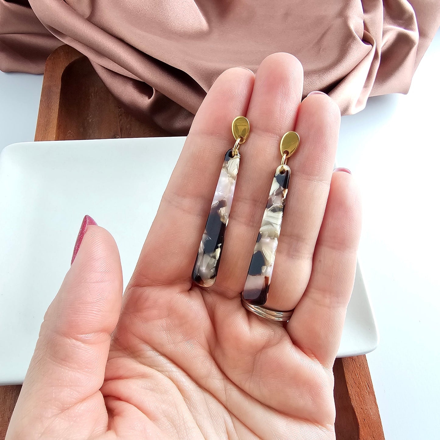 Blair Earrings - Chai Tea