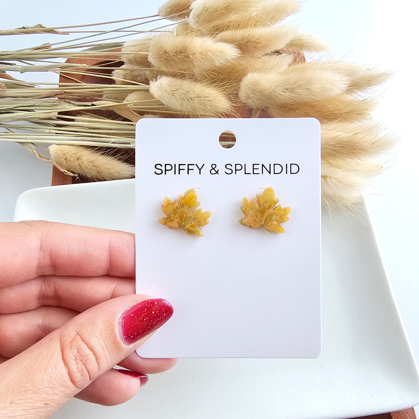 Maple Leaf Studs - Fall Leaves