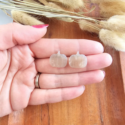 Pumpkin Patch Studs - Cashmere