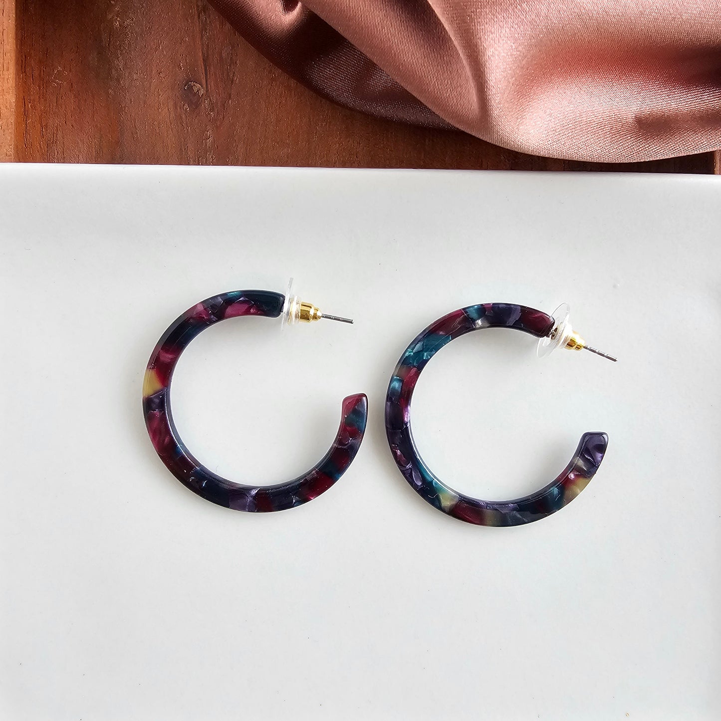 Camy Hoops - Jeweled Twilight