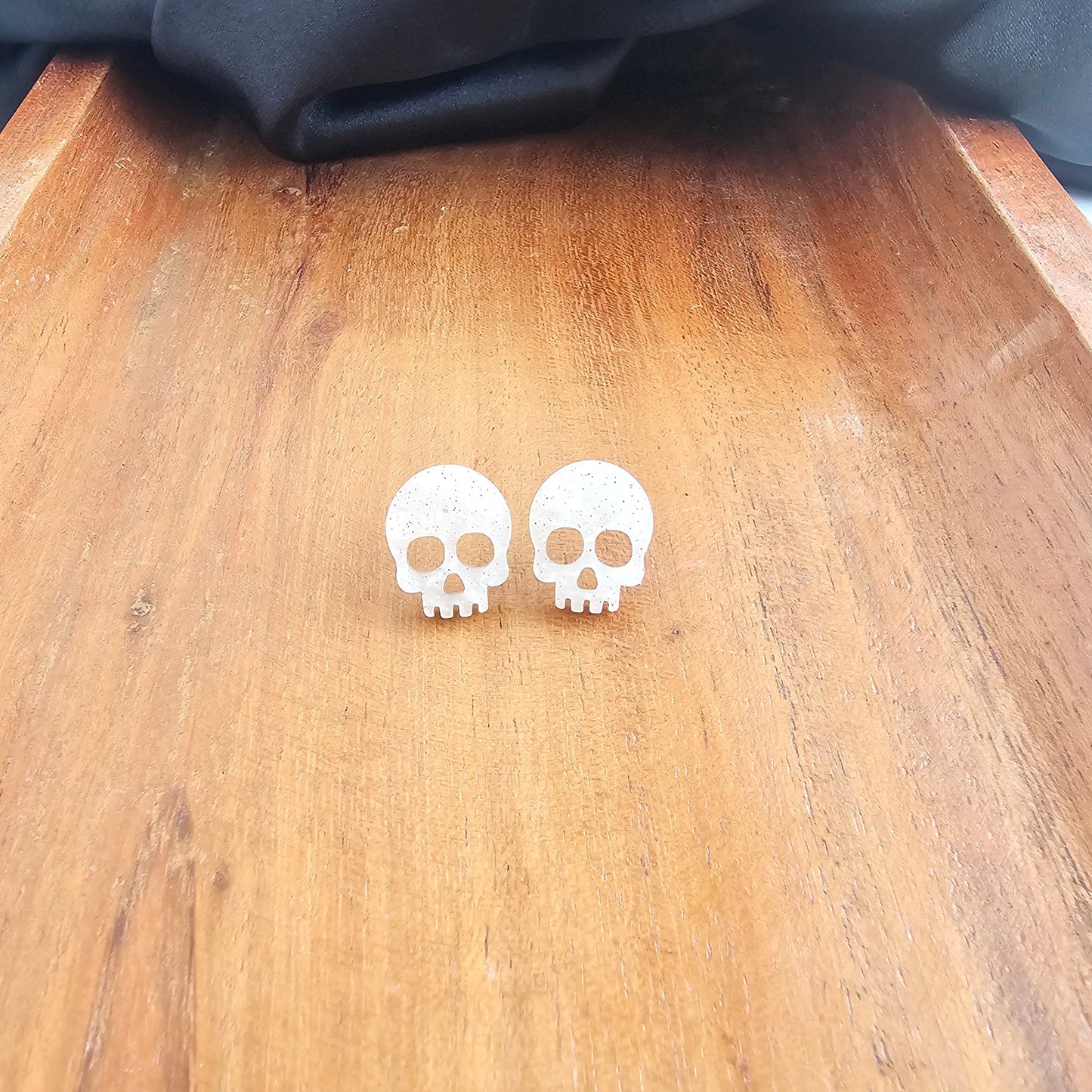 Skeleton Studs - White Shimmer