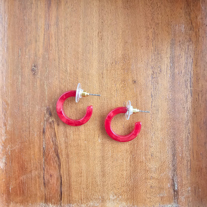 Micro Cam Mini Hoops - Scarlet
