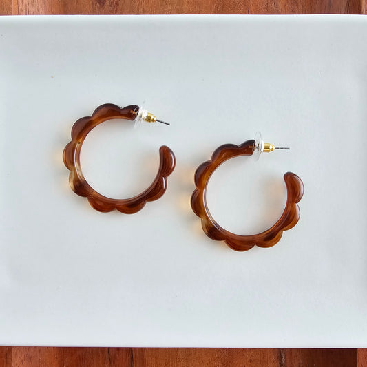 Scarlett Hoops - Amber