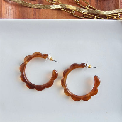 Scarlett Hoops - Amber
