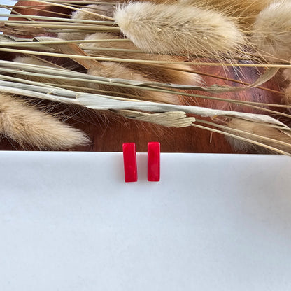 Mini Bella Studs - Scarlet