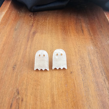 Ghost Studs - Light Pink Shimmer