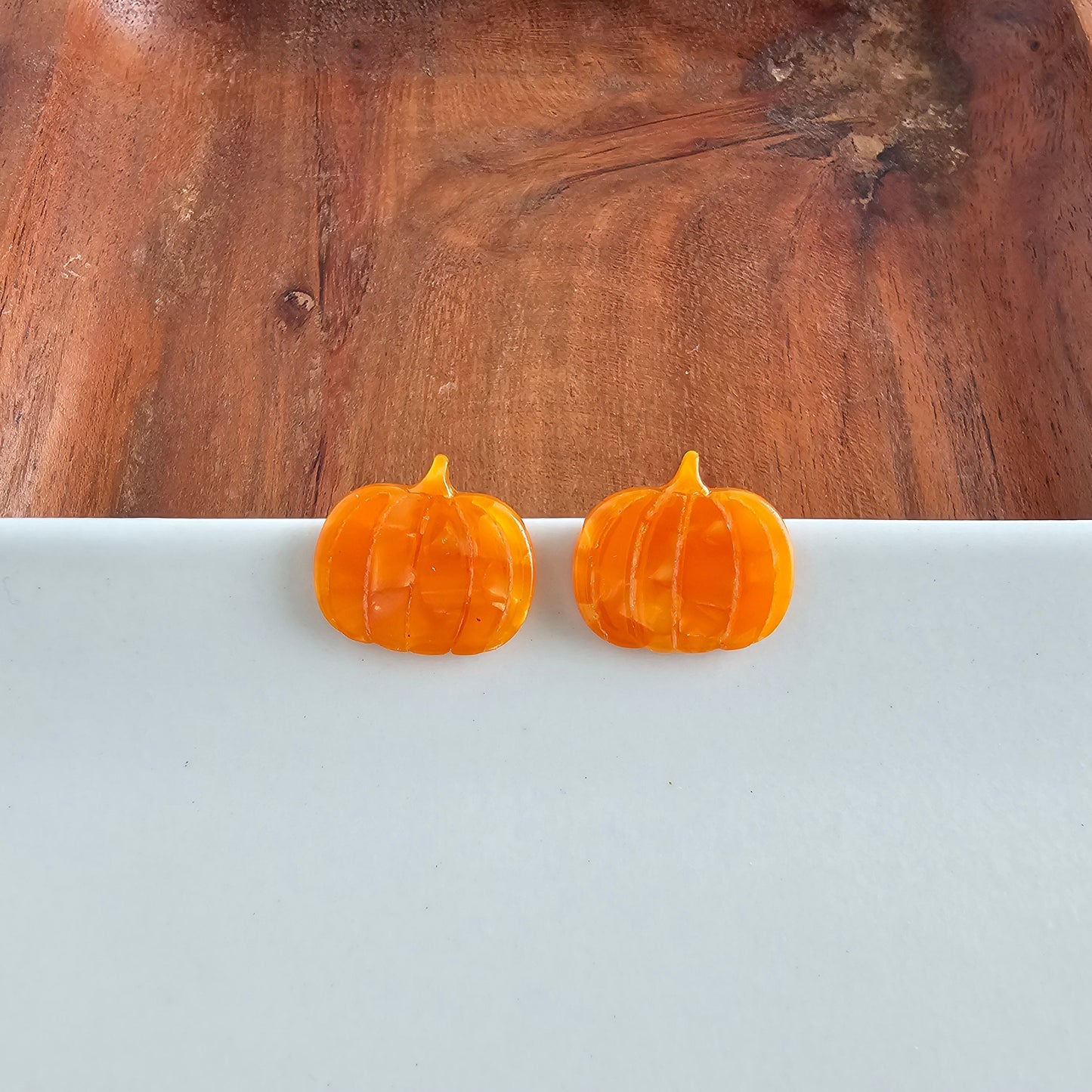 Pumpkin Patch Studs - Orange