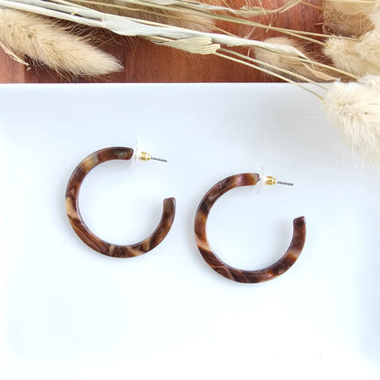 Camy Hoops - Coffee Shimmer