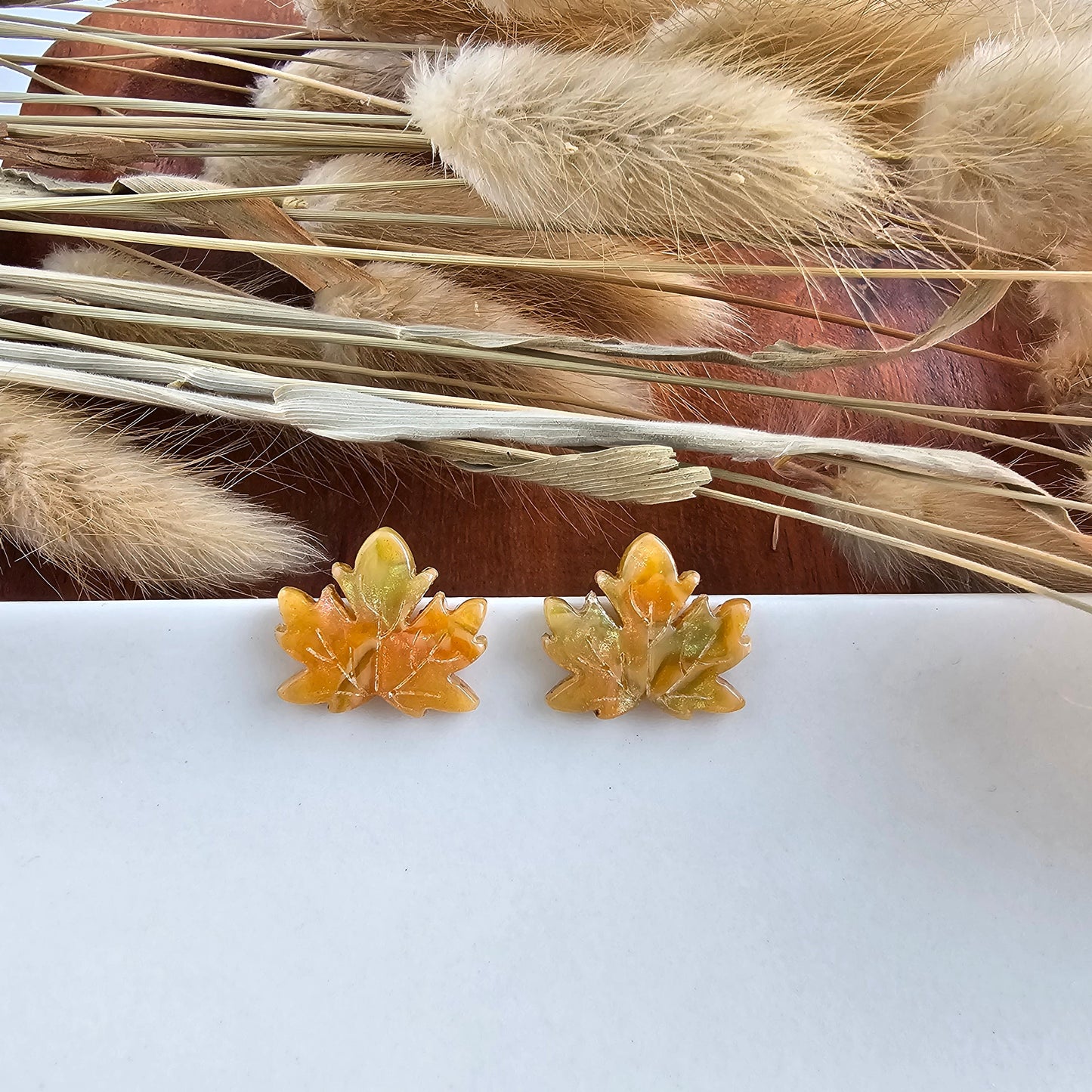 Maple Leaf Studs - Fall Leaves